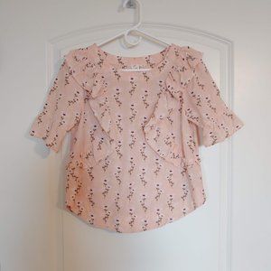 Flowy Floral Pink Blouse